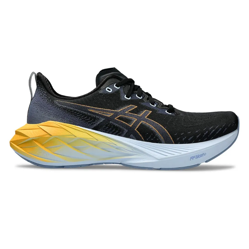 Asics Novablast 4 Nero Bianco Arancione - Scarpe Running Uomo