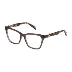   Blumarine VBM811 - 0D90 Marrone Marrone Trasparente Lucido | Occhiale Da Vista Donna 