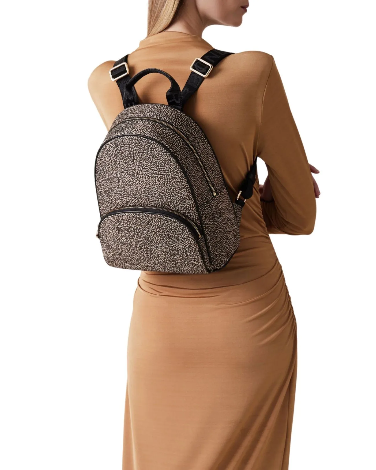 Borbonese - Zaino donna medio in tessuto riciclato Eco Line | Studioarch.com