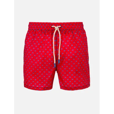 BOXER DA MARE ULTRALIGHT STELLE MARINE ROSSO