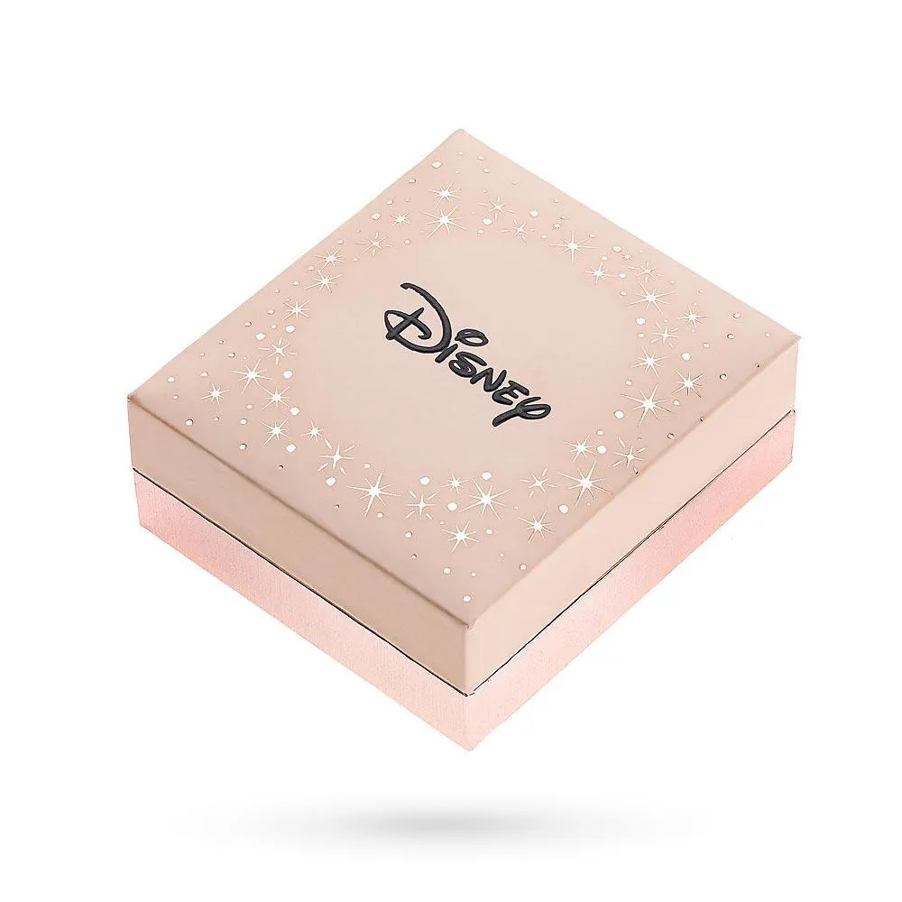 Bracciale bambini Disney rosa smaltata cristalli bianchi