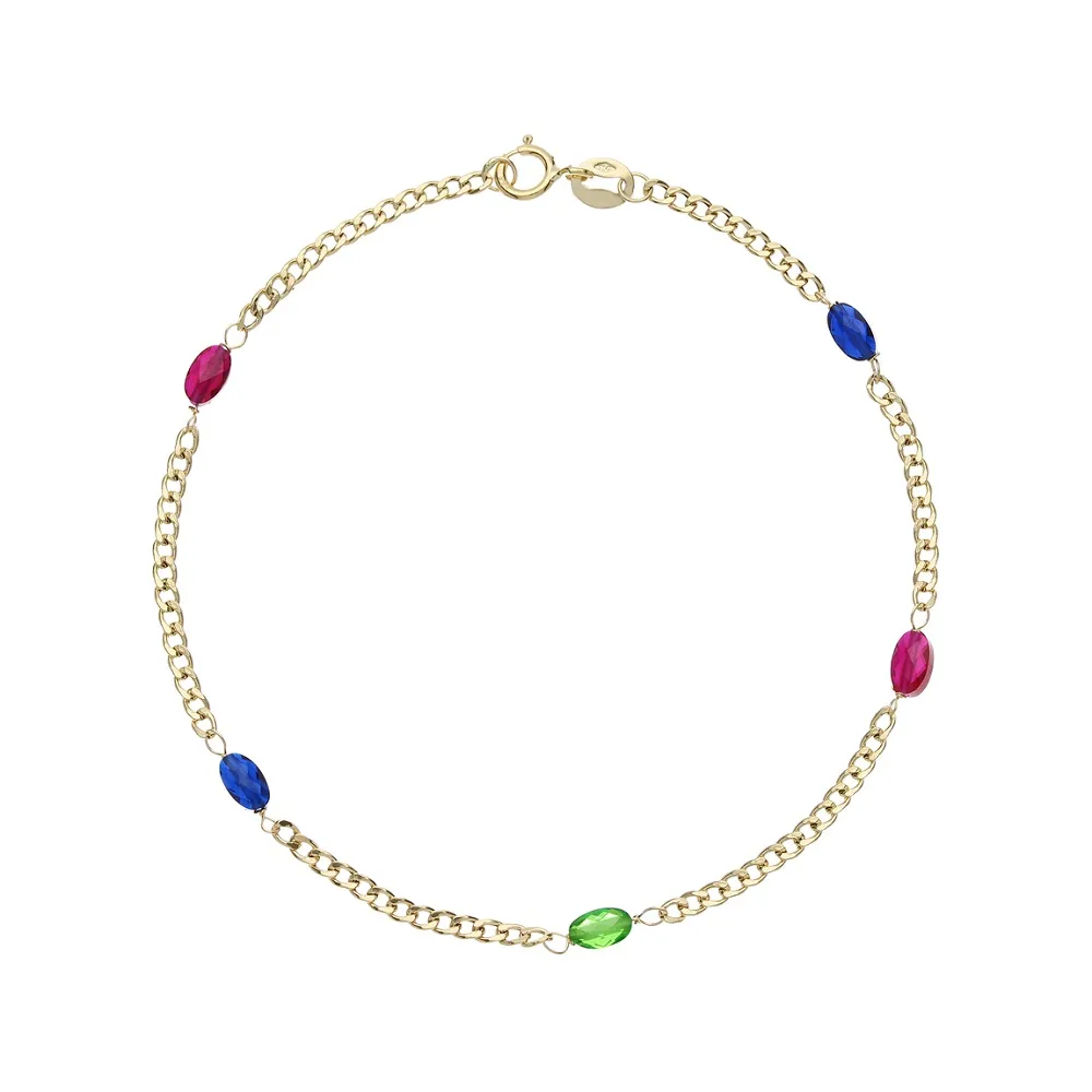 Bracciale con Pietre In Oro Giallo 18kt