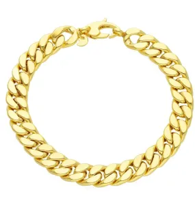 Bracciale Groumette Oro Giallo 9Kt Spesso