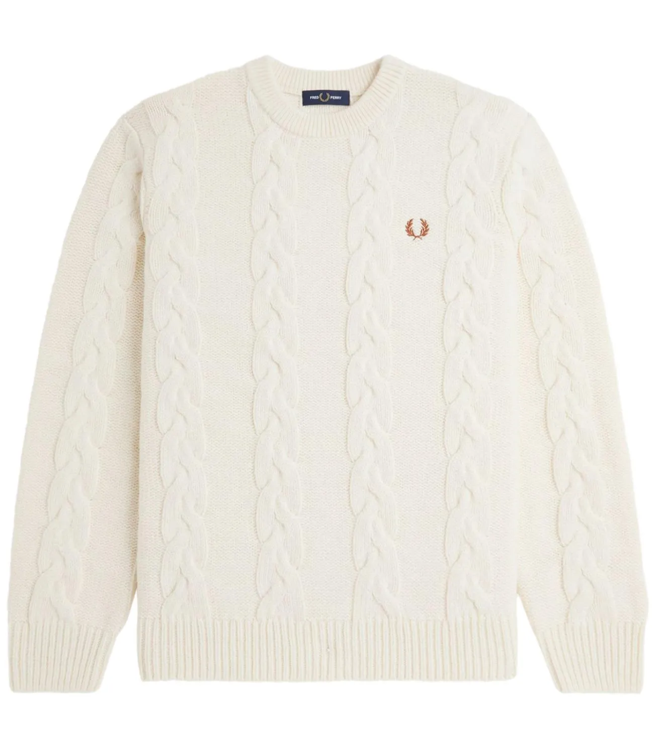 Brand FRED PERRY Pullover Fred Perry bianco panna