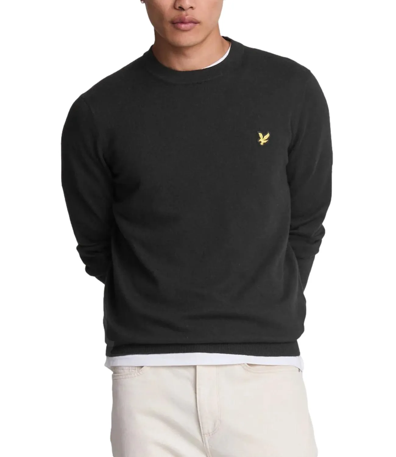Brand lyle-scott pullover nero uomo
