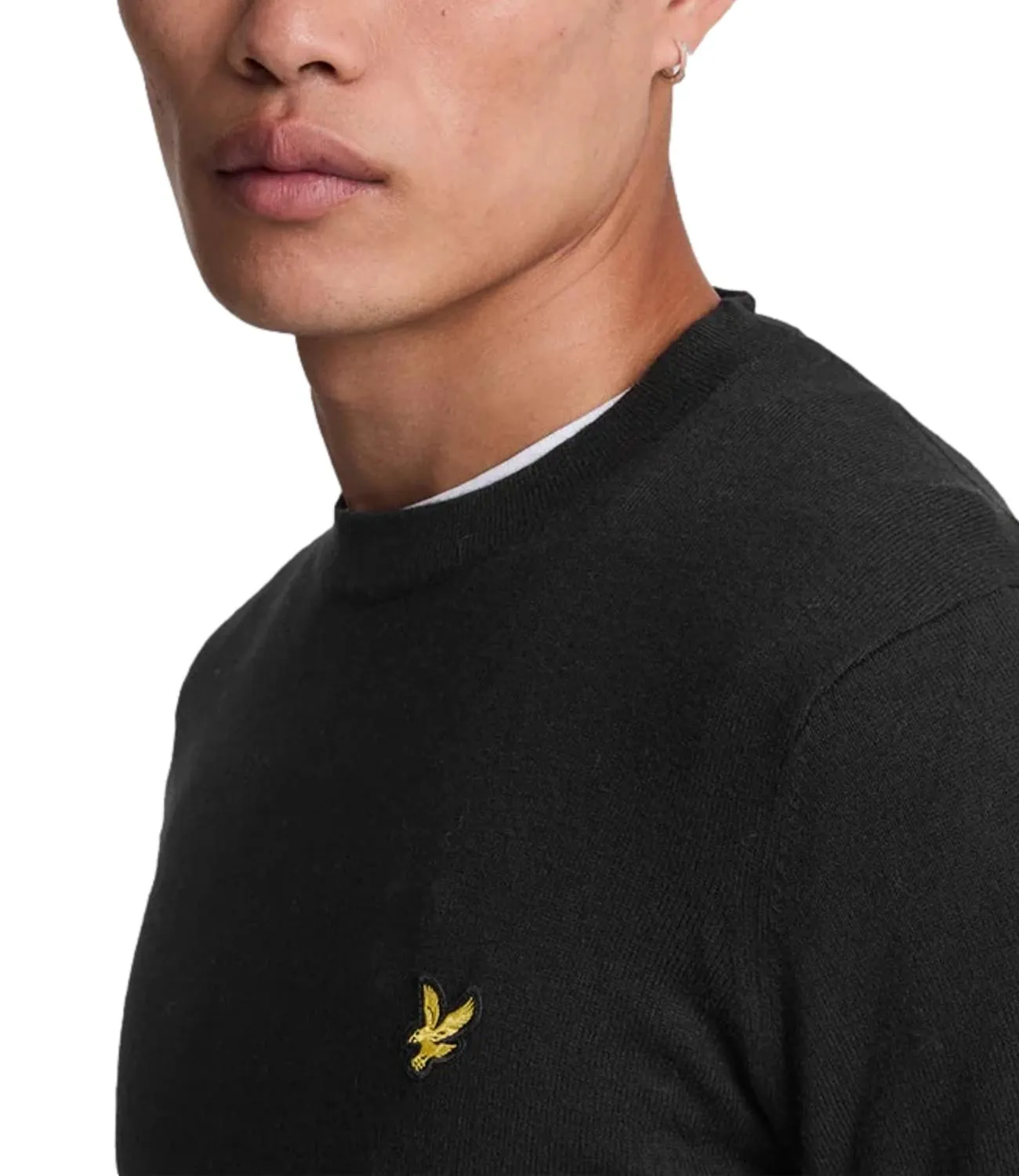 Brand lyle-scott pullover nero uomo