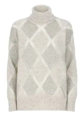  Brunello Cucinelli Maglia Dazzling Argyle 