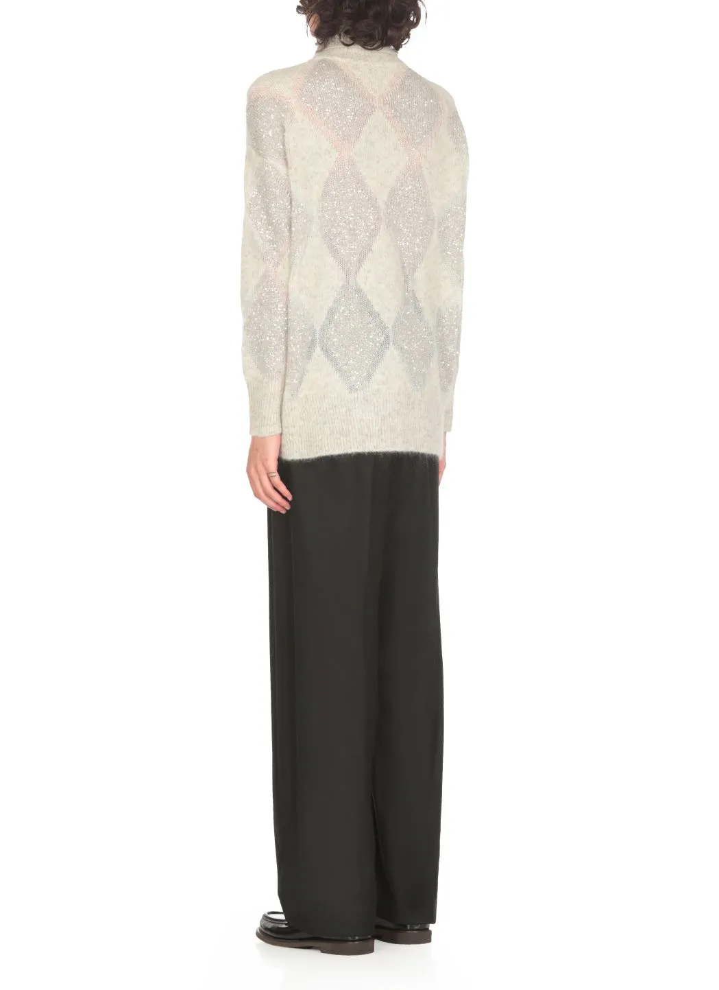  Brunello Cucinelli Maglia Dazzling Argyle 