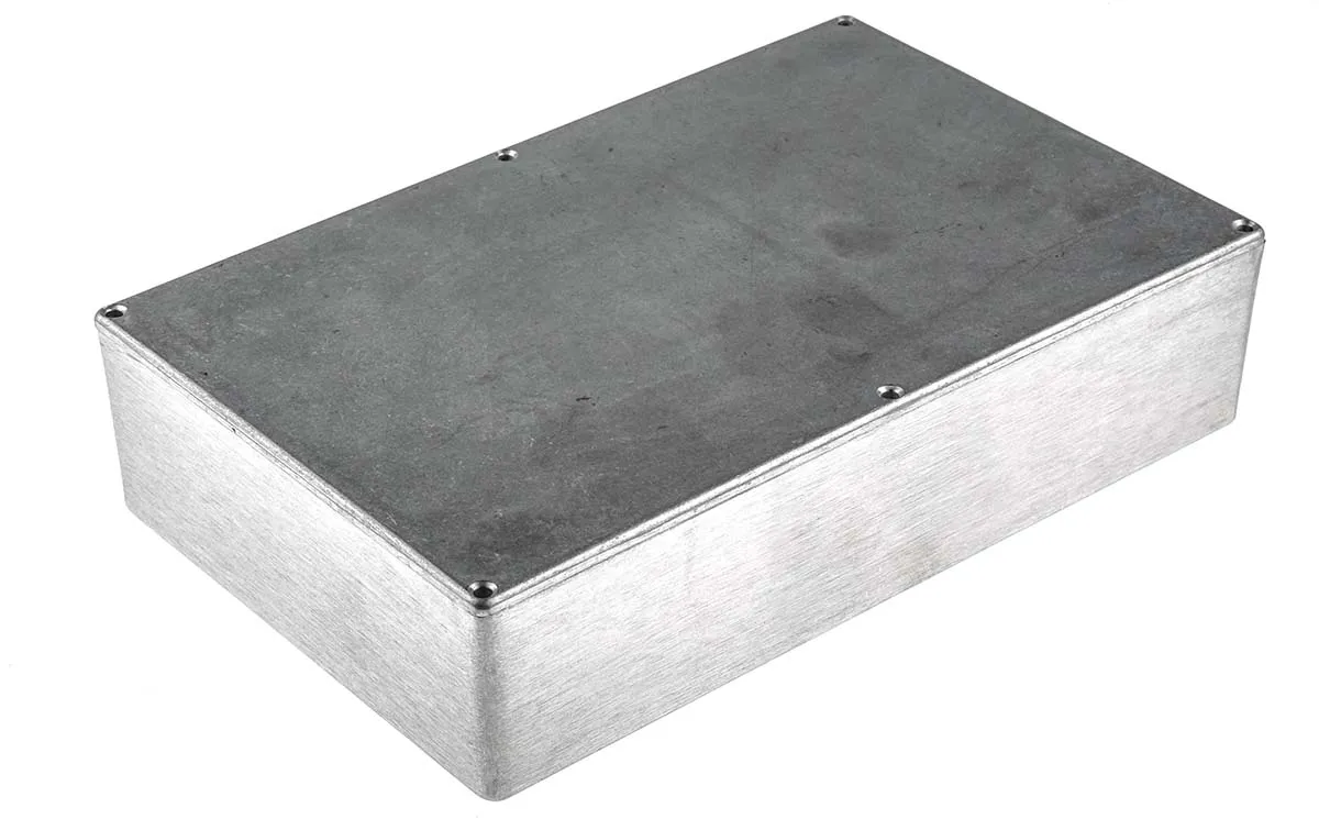 Contenitore RS PRO in Alluminio pressofuso 275 x 175 x 65.5mm, col. Argento, IP66, schermato