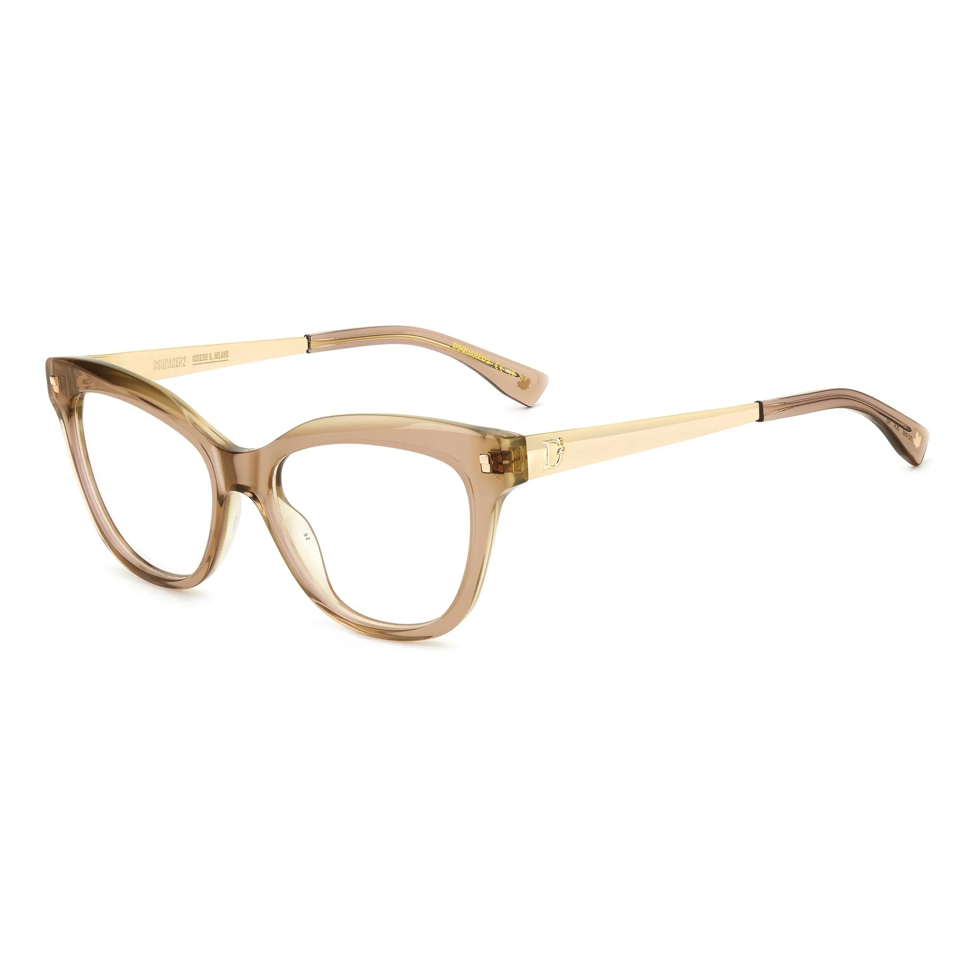   Dsquared2 D2 0095 - DLN Beige Nudo | Occhiale Da Vista Donna 