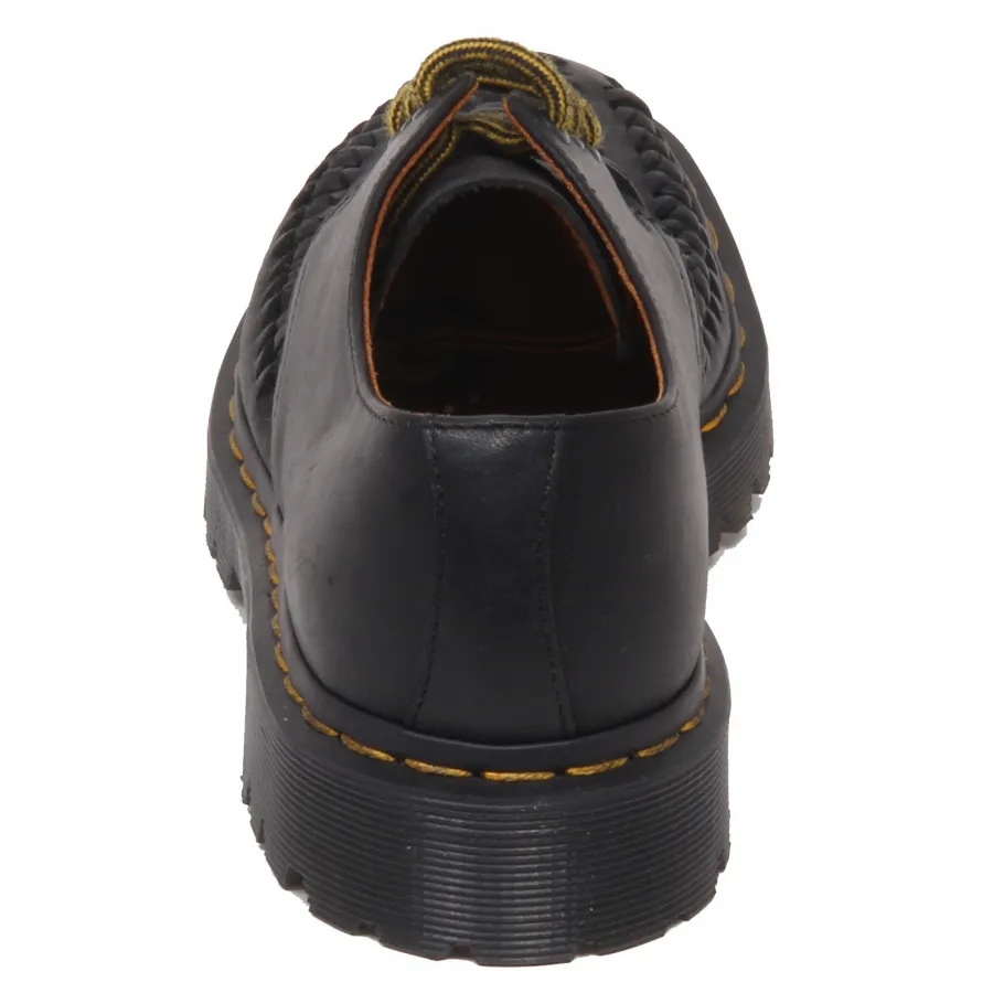 F1554 (NO BOX) scarpe donna black DR. MARTENS forata perforated shoe woman