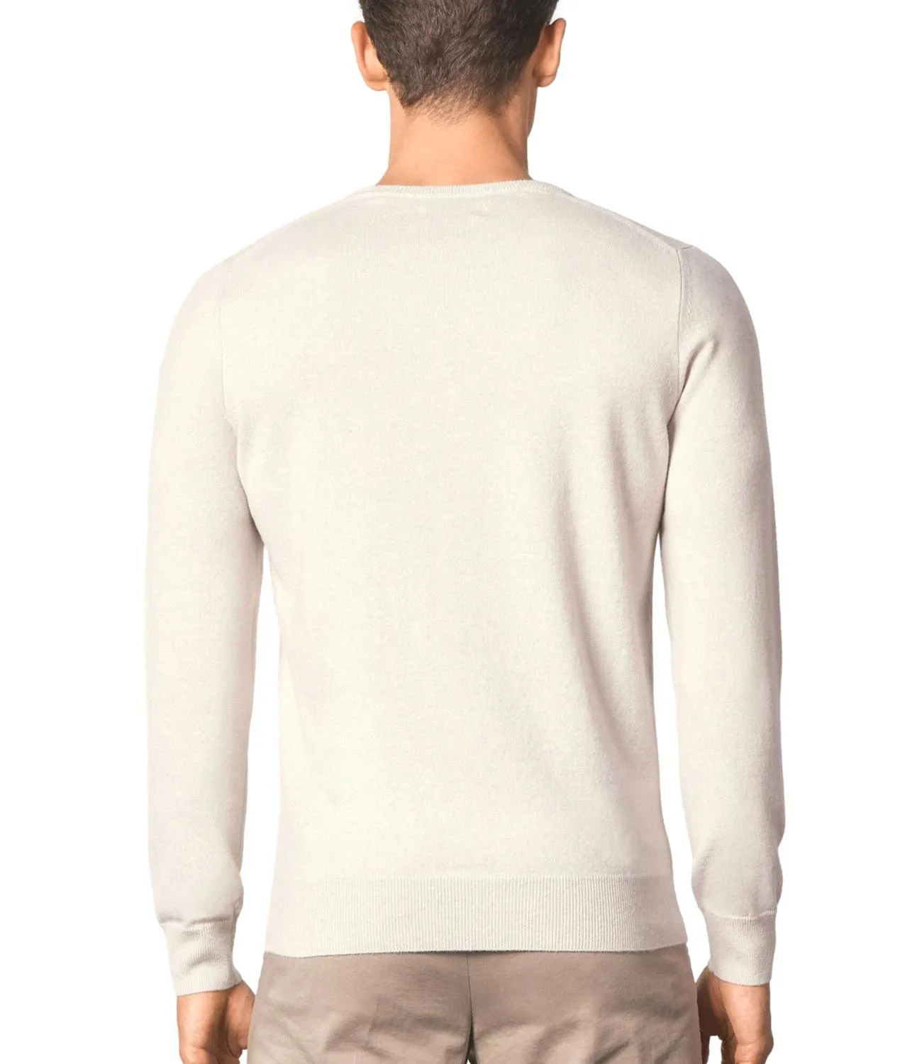 GRAN SASSO Pullover girocollo Ecru Uomo