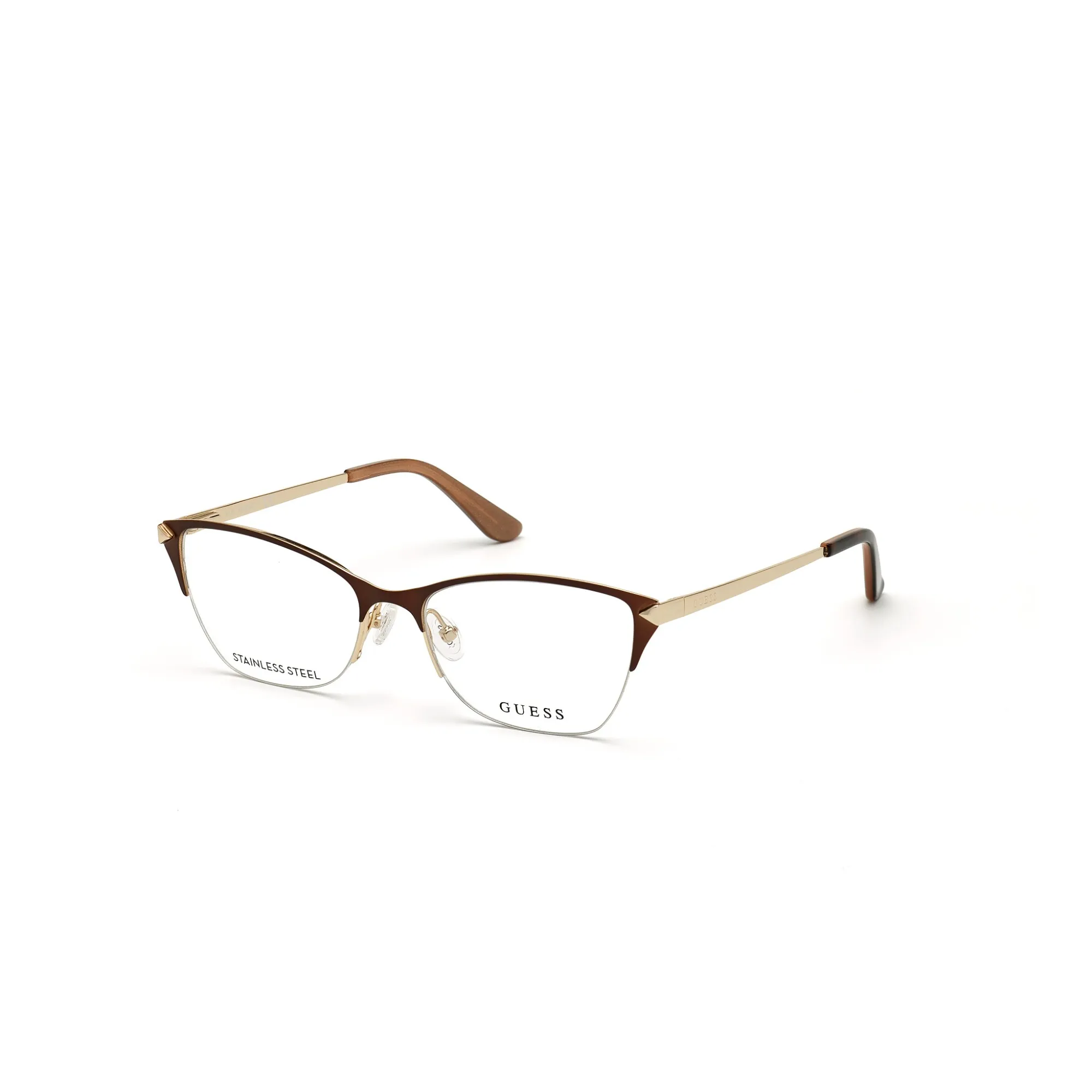   Guess GU 2777 - 049 Marrone Scuro Opaco | Occhiale Da Vista Donna 