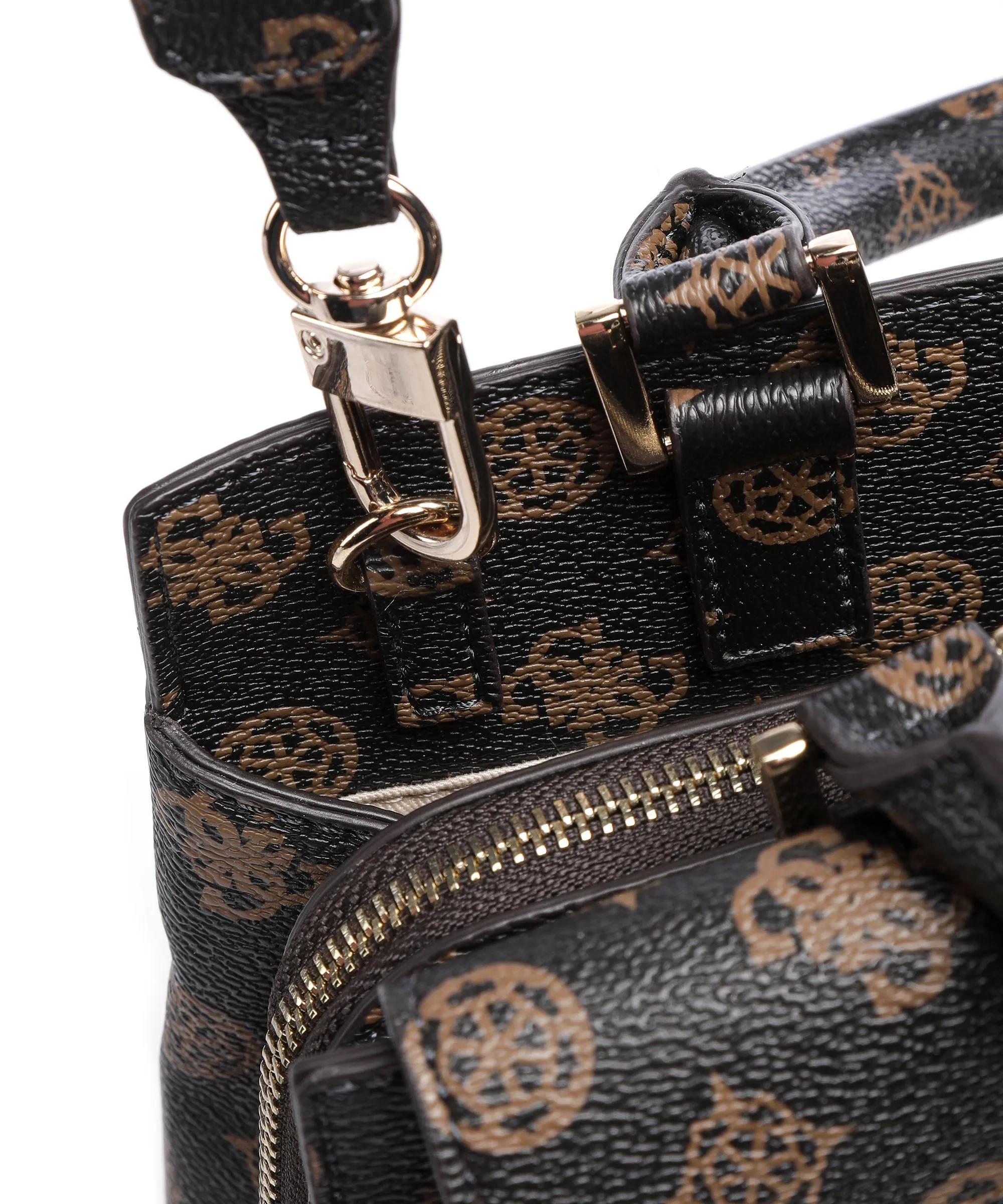  Guess Tiberia Borsa a mano pelle sintetica marrone scuro  