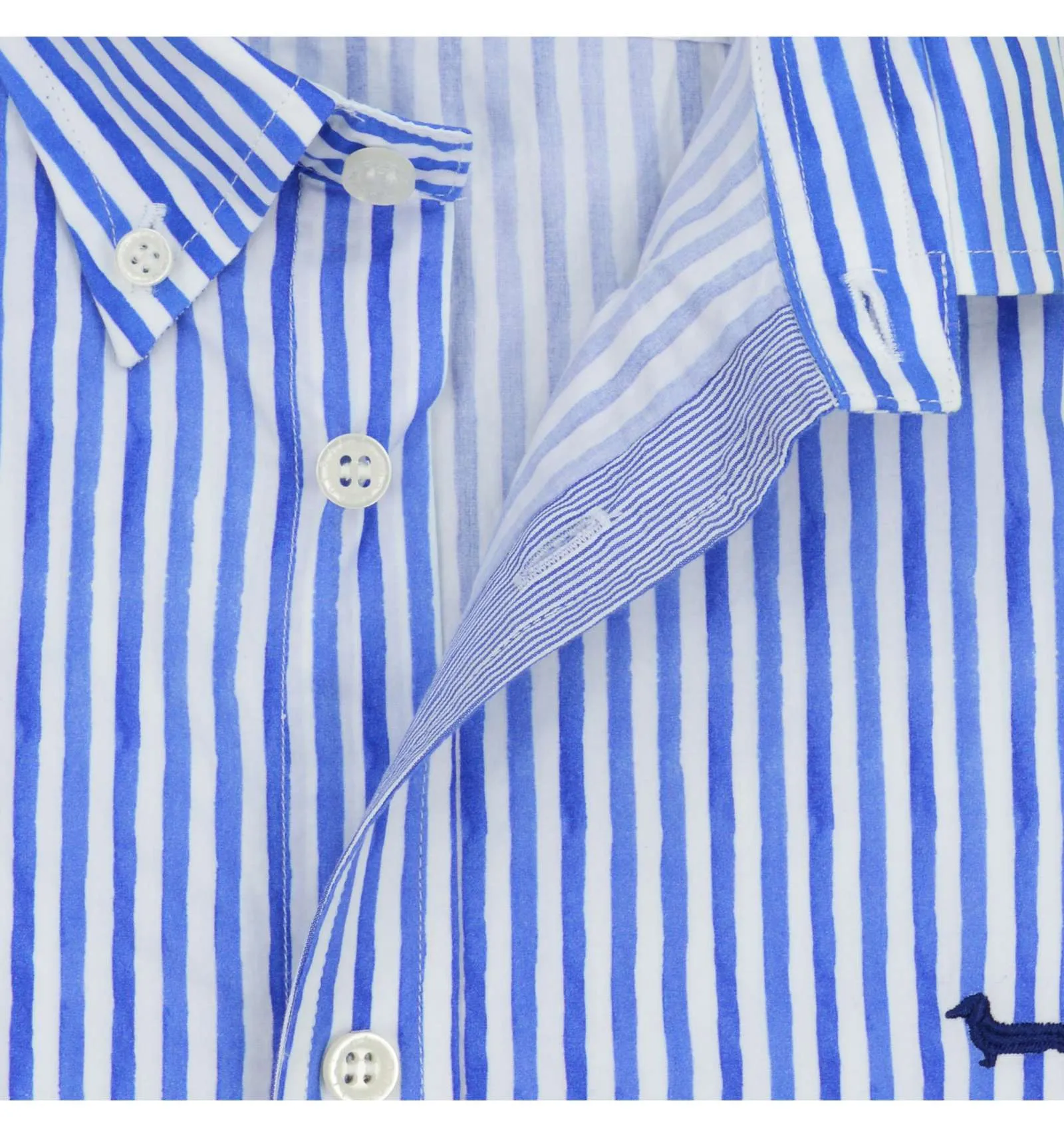 HARMONT & BLAINE uomo camicia righe blu NARROW CNJ026 M 012385 819