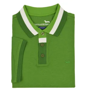 HARMONT & BLAINE uomo maglia polo costina verde LRL371 021744 600