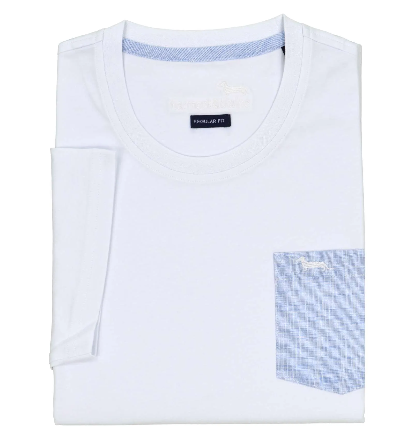 HARMONT & BLAINE uomo maglia T-shirt bianco REGULAR IRJ118 021223 100