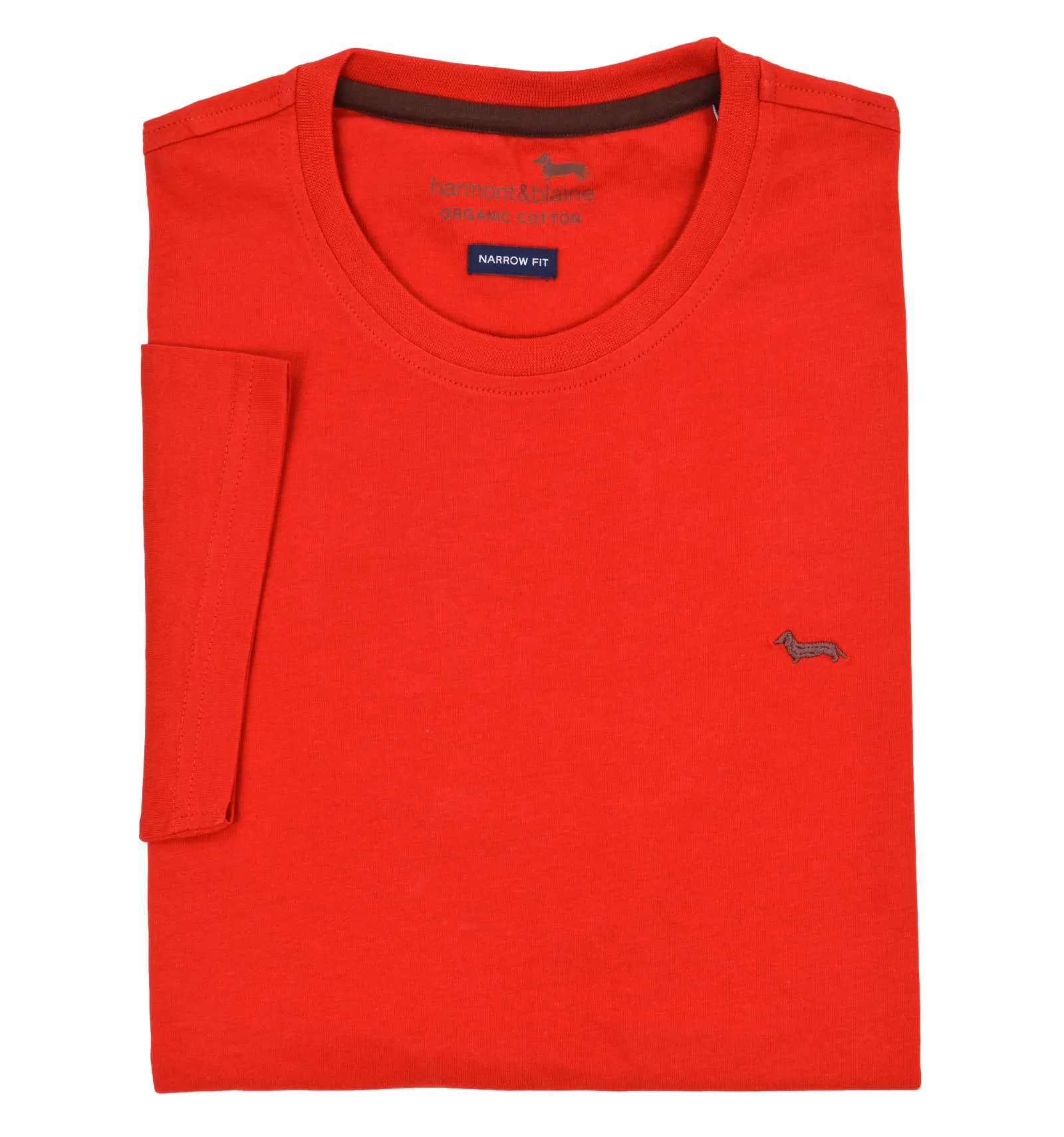 HARMONT & BLAINE uomo maglia T-shirt rosso NARROW INH001 021055 534
