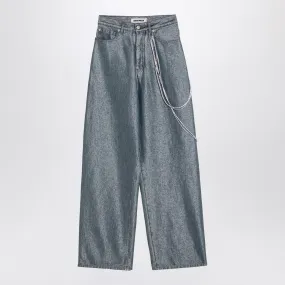 Jeans in denim sciolti di darkpark con catena