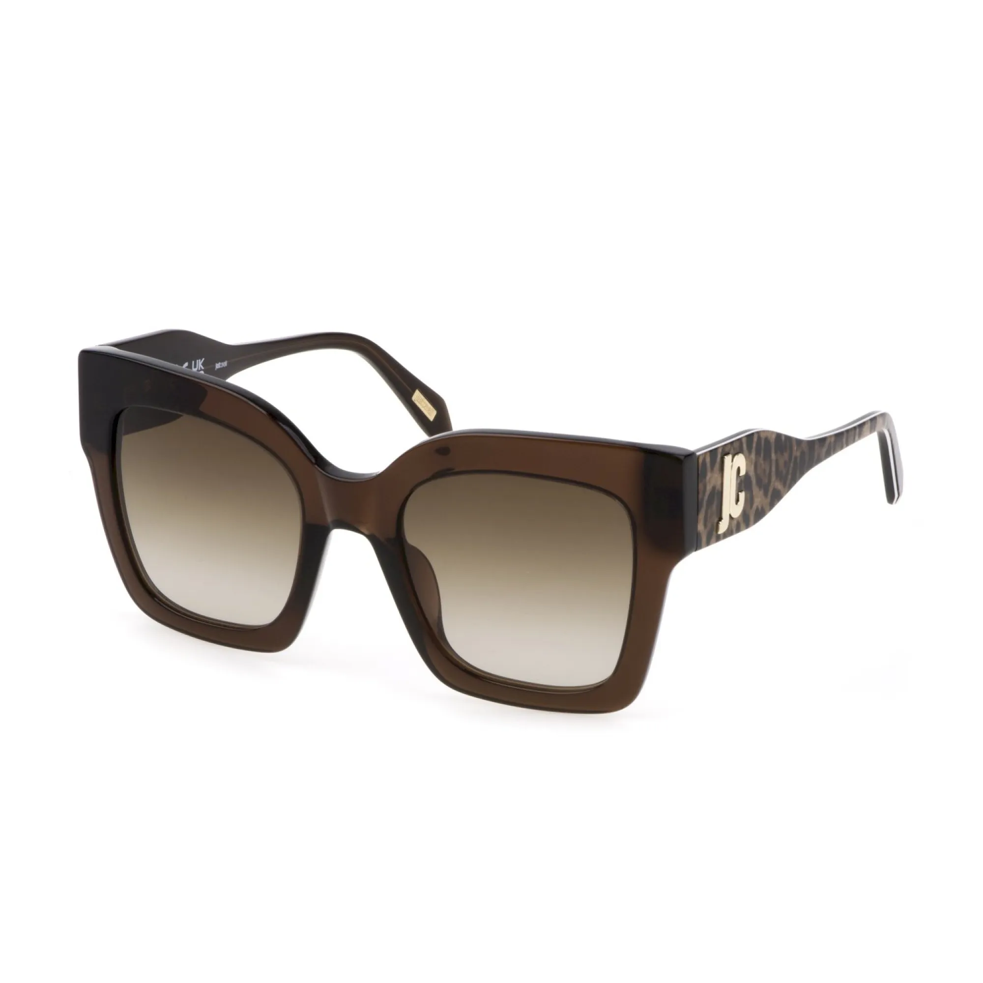   Just Cavalli SJC019 - 0AAK Marrone Trasparente Lucido | Occhiale Da Sole Donna 