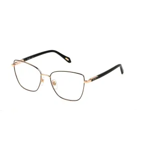   Just Cavalli VJC055 - 0301 Parti Lucide Oro Rosa Nere | Occhiale Da Vista Donna 