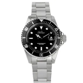 Orologio Perseo Modello Submariner Quarzo Nero 6789