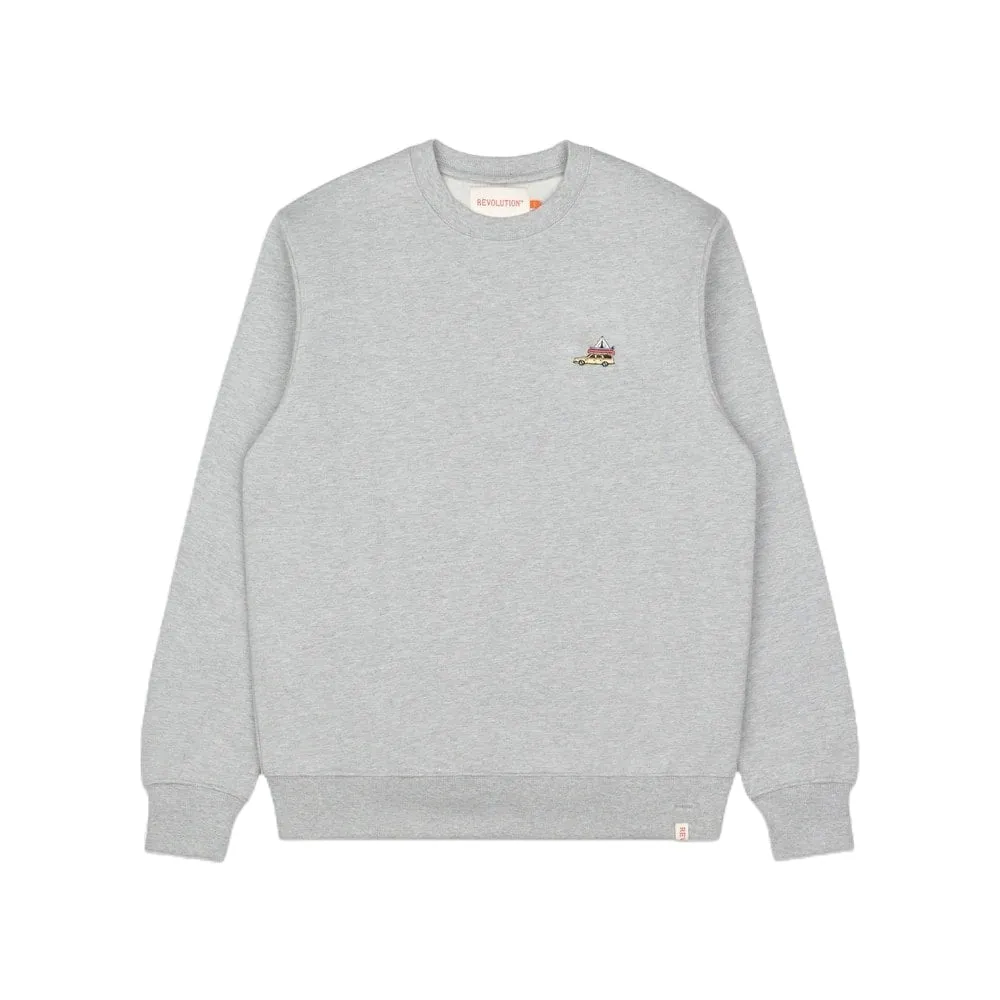 Revolution Felpa da uomo girocollo  2732-PAC grigio