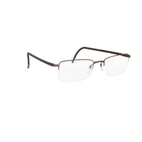   Silhouette 5428 Illusion Nylor 6077 Marrone Satinato | Occhiale Da Vista Donna 