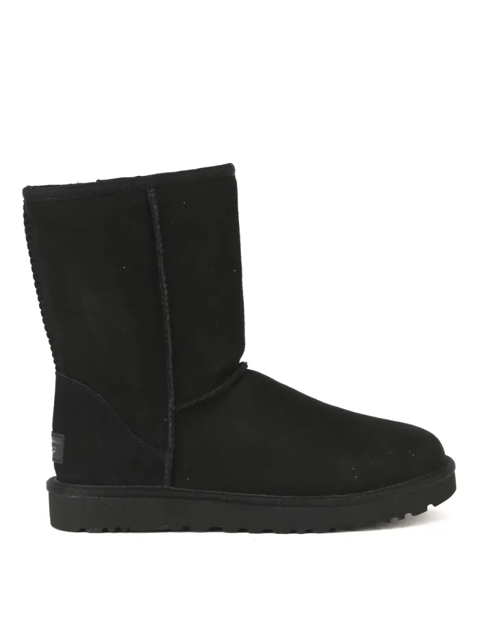 STIVALE CLASSIC ULTRA MINI NERO IN MONTONE SCAMOSCIATO