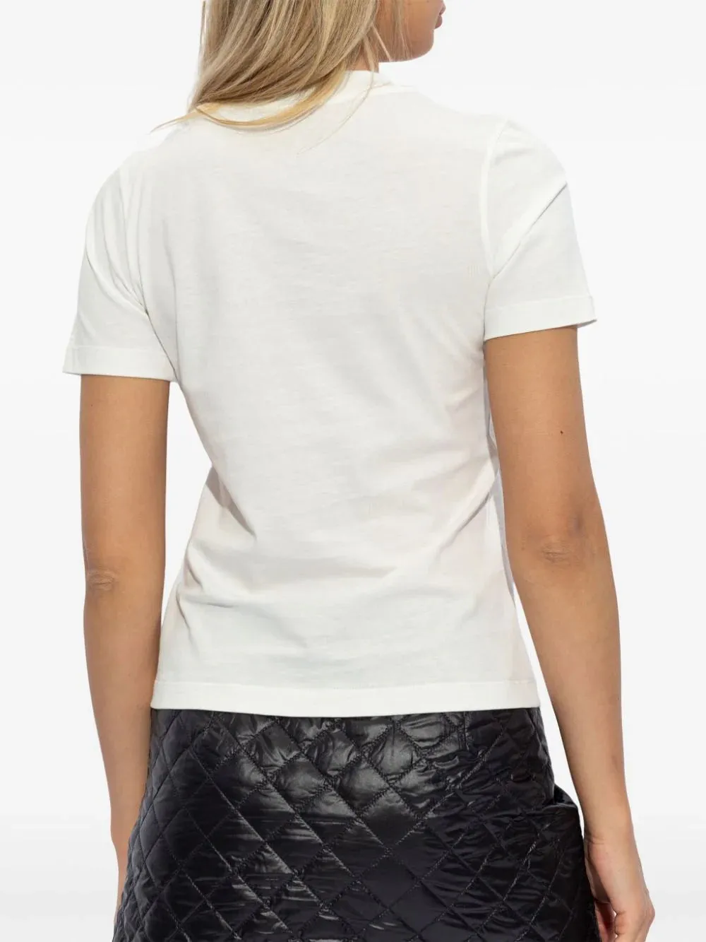 T-shirt con logo cristalli