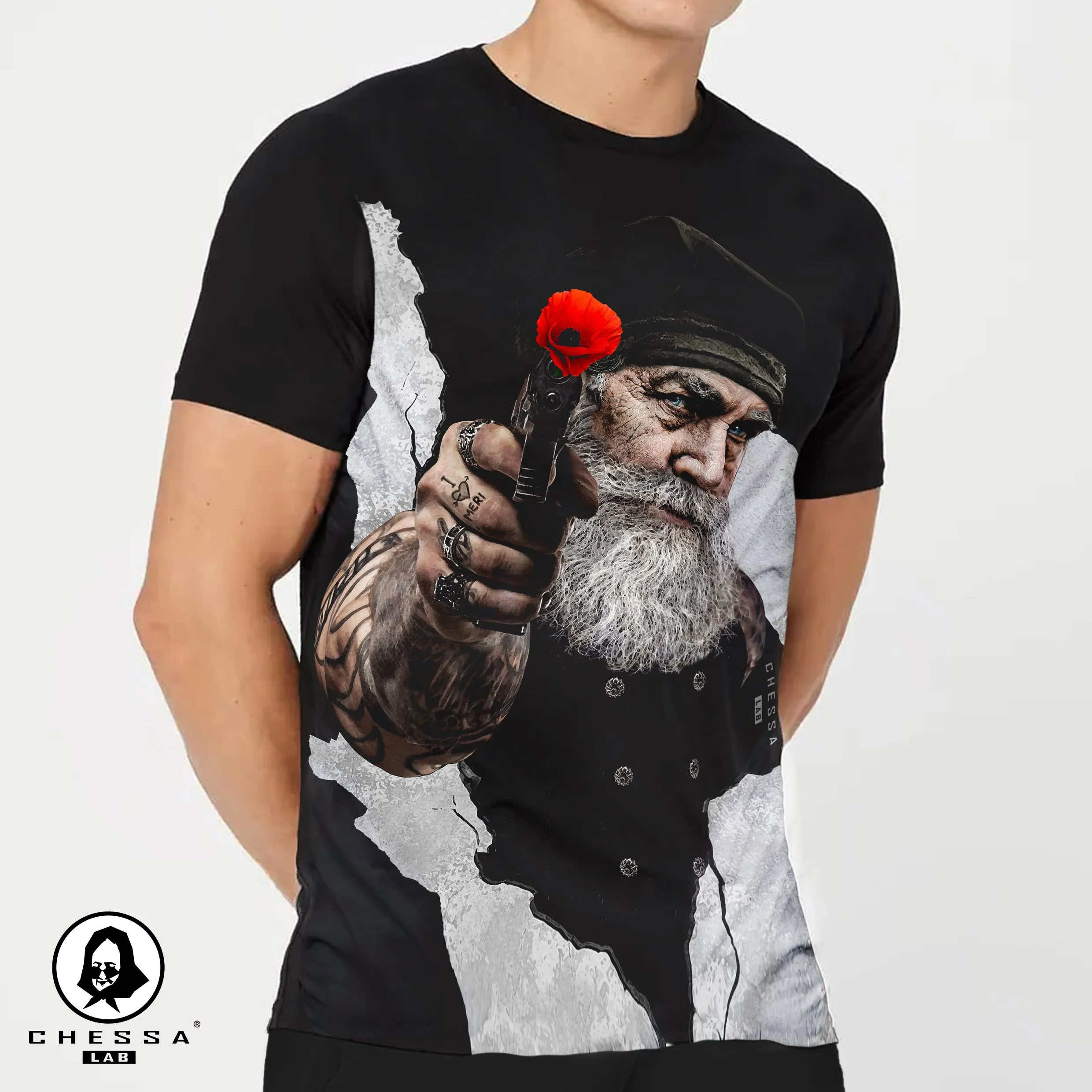 T-SHIRT SARDINIAN GUNS uomo
