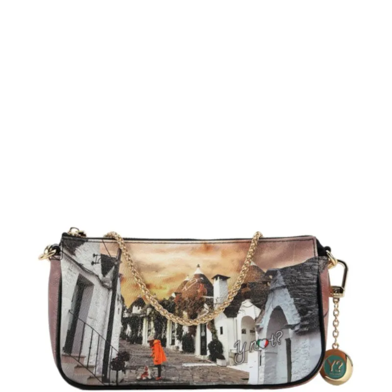 Y-Not Shoulder Bag con Stampa Life in Trulli